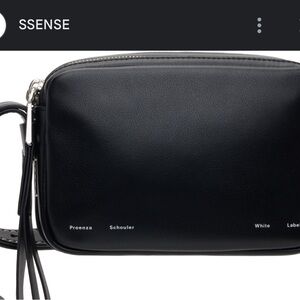 Proenza Schouler Black Leather Camera Bag